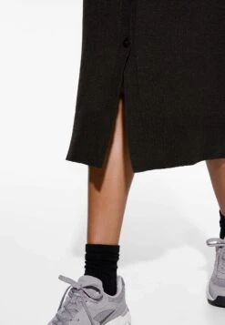 Oysho Buttoned Abito In MagliaBlack Donna Vestiti OY121C0CQ-Q11 -Fashion Brand f830e179d11745f49eade23646d50f6f