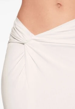 Oysho Modal Knot Midi - Gonna Lunga - White -Fashion Brand f9e04bd6211642c3851d0cf5c538fc16