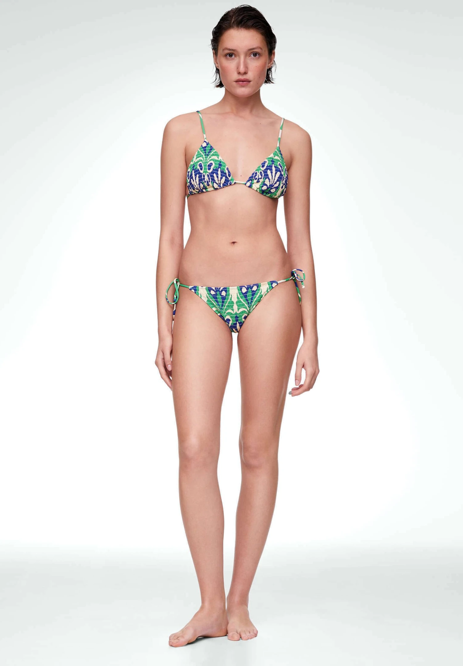 Oysho Medium Coverage With TiesBikini Pezzo SottoGreen Donna Moda Mare OY181I0NG-M11 4 Oysho Medium Coverage With TiesBikini Pezzo SottoGreen Donna Moda Mare OY181I0NG-M11 - immagine 2