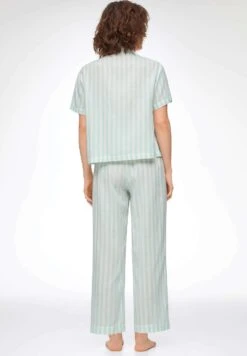 Oysho Stripe Short-SleevedMaglia Del PigiamaGreen Donna Intimo Notte E Loungewear OY181Q12H-M11 -Fashion Brand fdb2b3863cdc4779b3384b44a724c1c1