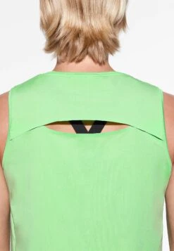 Oysho Cropped Microperforated Technical Sleeveless- Top - Light Green -Fashion Brand febba4d4c2614479a103b797d473186c