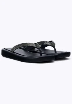 Oysho Jewel Beach - Infradito - Black -Fashion Brand fee4bae5a60e4001ba6741ecd205f5e1